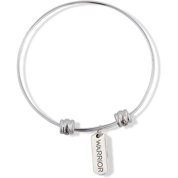 Warrior Hope Fighter Determination Charm Bangle - Picture 1 of 4